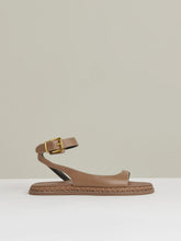 Leather Plait Detail Sandals in Tan | Reiss Discount