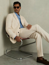 Slim-Fit Single Breasted Linen Blazer in Stone | Reiss Sale