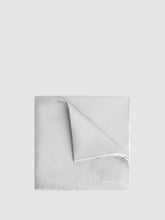 Plain Silk Pocket Square in Silver | Reiss Sale