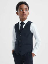 9-14 yrs Modern Fit Waistcoat in Navy | Reiss Discount