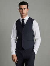 Modern Fit Wool Blend Waistcoat in Navy | Reiss US