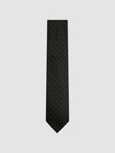 Polka Dot Silk Tie in Black | Reiss Near Me