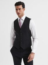 Modern Fit Travel Waistcoat in Black | Reiss Sale