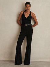 Flared Suit Trousers in Black | Reiss USA