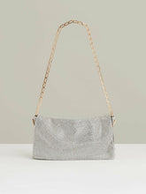 Embellished Chainmail Shoulder Bag in Silver | Reiss Near Me