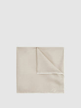 Polka Dot Silk Pocket Square in Stone | Reiss
