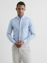 Soft Wash Button Down Oxford Shirt in Soft Blue | Reiss