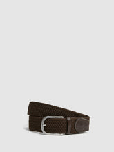 Woven Belt in Dark Brown | Reiss USA
