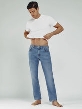 Straight-Leg Jeans in Mid Blue Wash | Reiss