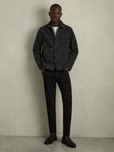 Cotton-Stretch Slim-Fit Jeans in Stay Black | Reiss Sale