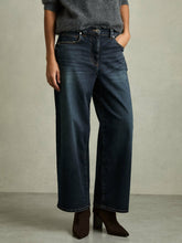 Petite Denim Culotte Jeans in Dark Blue | Reiss Discount