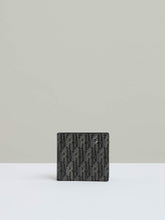 Coated Canvas Monogram Wallet in Black | Reiss Near Me