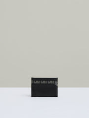 Monogram Canvas Card Holder in Black | Reiss Onsale