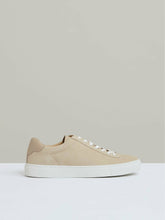 Nubuck Leather Low-Top Trainers in Ecru | Reiss Discount