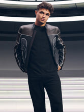 McLaren F1 Team Leather Biker Jacket in Black | Reiss Near Me
