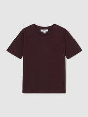 3-9 yrs Cotton Crew-Neck T-Shirt in Bordeaux | Reiss USA