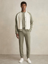 Drawstring Jersey Joggers in Sage | Reiss US