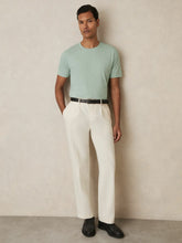 Cotton Crew Neck T-Shirt in Mint Green | Reiss