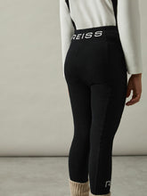 9-14 yrs Stretch Logo Print Leggings in Black | Reiss US