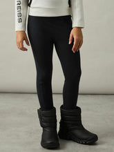 4-9 yrs Stretch Logo Print Leggings in Black | Reiss Discount