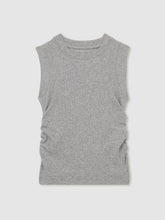 13-14 yrs Ruched Vest Top in Grey | Reiss US