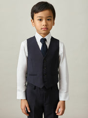 13-14 yrs Modern Fit Waistcoat in Navy | Reiss For Sale