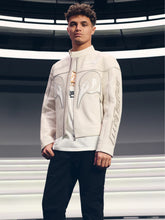 McLaren F1 Team Leather Biker Jacket in Off White | Reiss Discount
