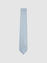 Textured Silk Blend Tie in Light Blue | Reiss