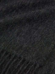 Wool and Cashmere Scarf in Charcoal | Reiss Discount