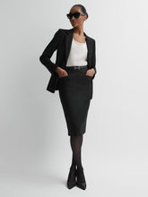 Petite Tailored Pencil Skirt in Black | Reiss Near Me