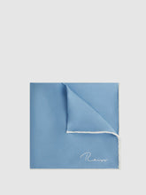 Plain Silk Pocket Square in Soft Blue | Reiss Discount