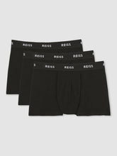 Three Pack Cotton Boxers in Black | Reiss Near Me