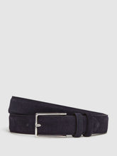 Suede Belt in Navy | Reiss Onsale