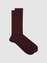 Ribbed Socks in Bordeaux | Reiss Sale