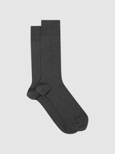 Ribbed Socks in Charcoal | Reiss