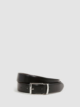 Reversible Leather Belt in Black/Dark Brown | Reiss Discount