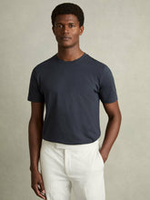 Cotton Crew Neck T-Shirt in Airforce Blue | Reiss Near Me