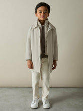 9-13 yrs Gabardine Coat with Removable Gilet in Stone | Reiss For Sale