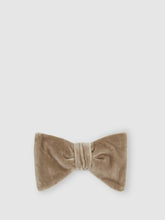 Velvet Bow Tie in Taupe Brown | Reiss Near Me