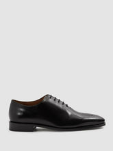 Leather Brogue Detail Lace-Up Shoes in Black | Reiss Near Me