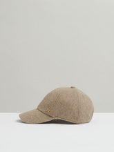 Wool Blend Flannel Baseball Cap in Taupe | Reiss