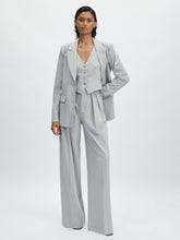 Good American Sharkskin Suit Waistcoat in Heather Grey | Reiss