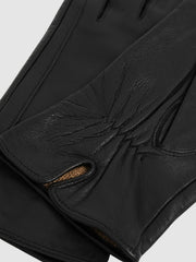 Leather Gloves in Black | Reiss Discount