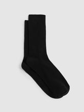 Cotton Blend Ribbed Loafer Socks in Black | Reiss US