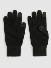 Ribbed-Merino Touchscreen Gloves in Black | Reiss Discount