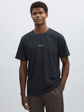 Les Deux Cotton Logo T-Shirt in Navy Blue | Reiss For Sale