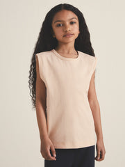 13-14 yrs | Les 100 Ciels Oversize T-Shirt in Peach | Reiss Sale