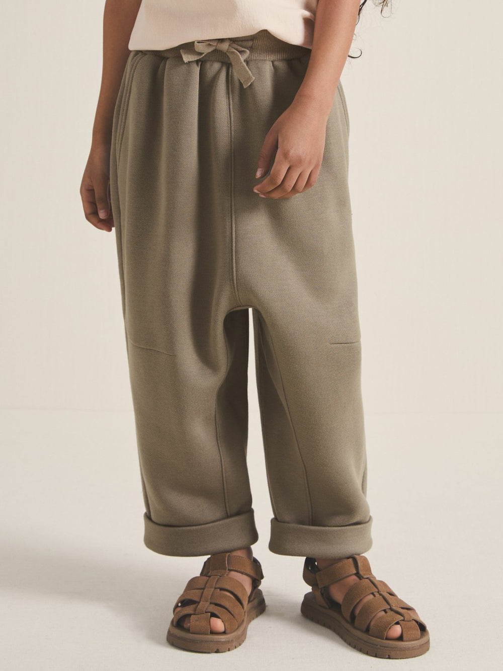 9-13 yrs | Les 100 Ciels Jersey Joggers in Mink | Reiss Discount