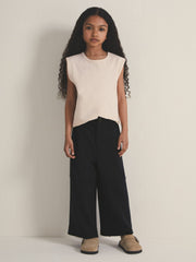 4-9 yrs | Les 100 Ciels Wide-Leg Joggers in Navy | Reiss Near Me