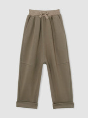 13-14 yrs | Les 100 Ciels Jersey Joggers in Mink | Reiss Onsale
